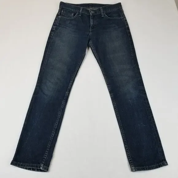 Levi’s 511 Jeans Mens 30x30 Slim Fit Zip Jean Blue 4172 Dark 99% Cotton